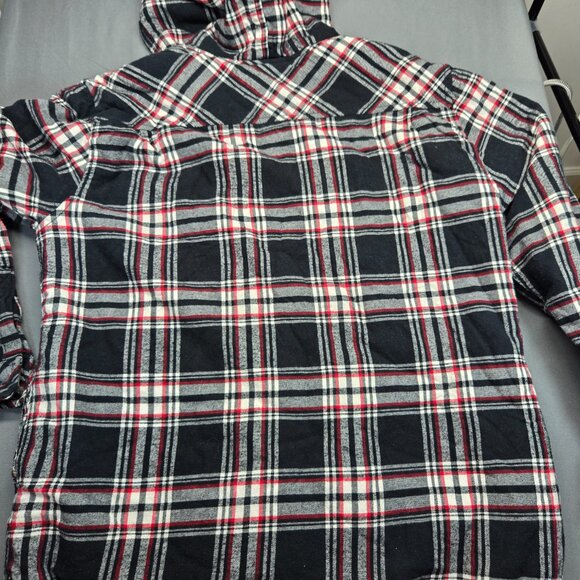 Boston Traders Men’s Plaid Hooded Flannel Jacket with Sherpa Lining - Picture 6 of 16